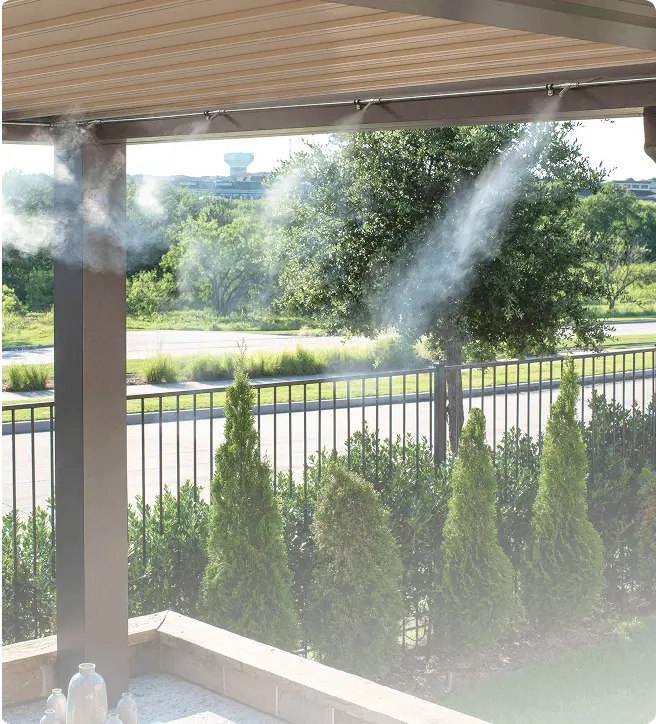 Stainless steel custom misting system